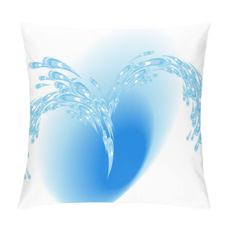 Personality  Blue Fountain Pillow Covers