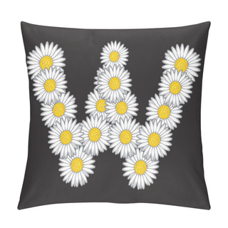 Personality  Daisy Flower Letter Pillow Covers