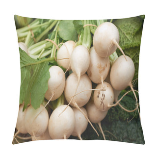 Personality  Fresh White Turnip Pillow Covers