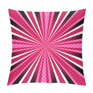 Personality  Pink-purple Background With Rays Pillow Covers