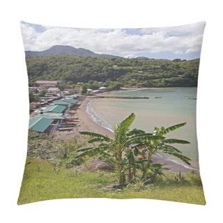 Personality  Beach, Anse La Raye, Saint Lucia, Central America Pillow Covers
