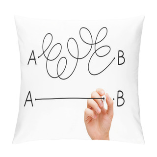 Personality  From Point A To Point B Pillow Covers