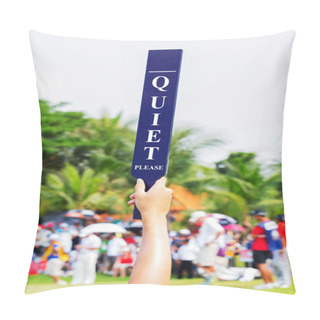 Personality  Quiet Sign In Golf Tournament Pillow Covers