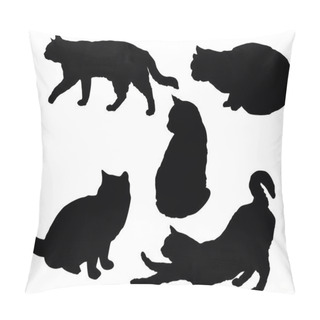 Personality  Posing Cats Pillow Covers