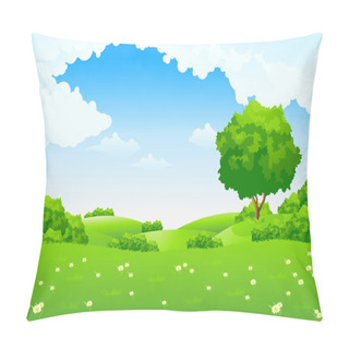 Personality  Green Landscape Pillow Covers