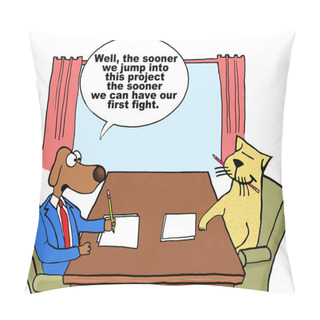 Personality  Conflict Pillow Covers