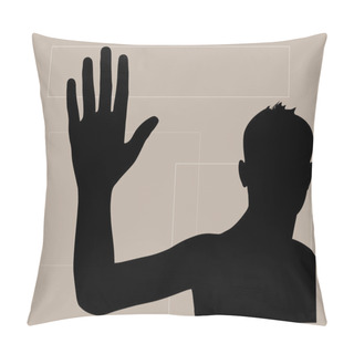 Personality  Waving Hand To Good Bye Pillow Covers