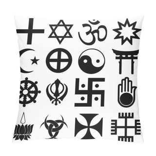 Personality  Religious Signs. Others And Mixed Symbols. Vector Format. Pillow Covers