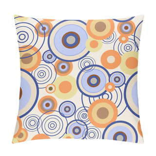 Personality  Seamless Pattern With Colored Circles Pillow Covers