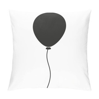 Personality  Black And White Baloon Silhouette Pillow Covers