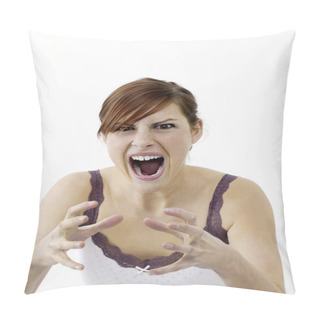 Personality  Emotions Of Young Woman  Pillow Covers