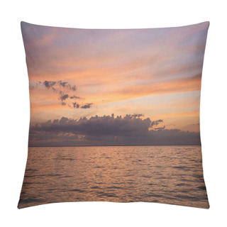 Personality  Landscape Of Cloudy Sky And Sea At Dawn  Pillow Covers