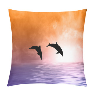 Personality  Tropical Marine Sunset Pillow Covers