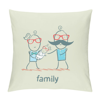 Personality  Happy Family Pillow Covers