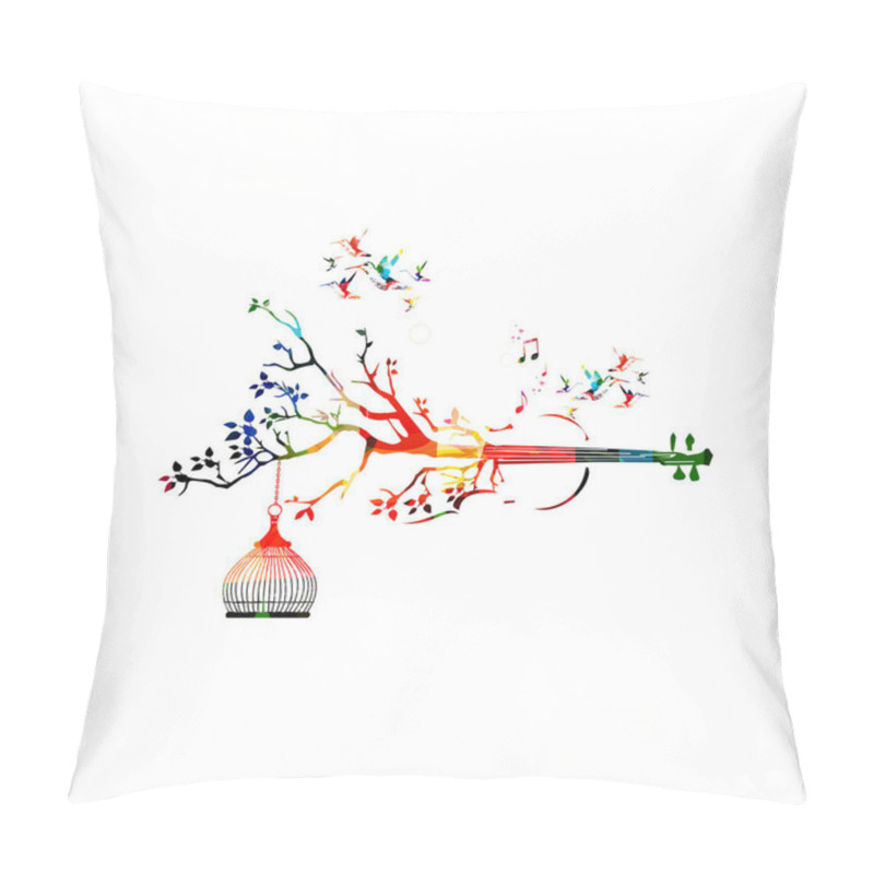 Personality  Colorful Music Style Template Pillow Covers