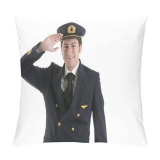 Personality  Airline Pilot/Captain Saluting Pillow Covers