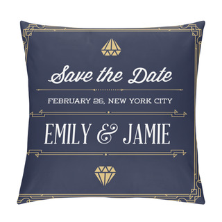 Personality  Vintage Style Invitation For Wedding Party Pillow Covers