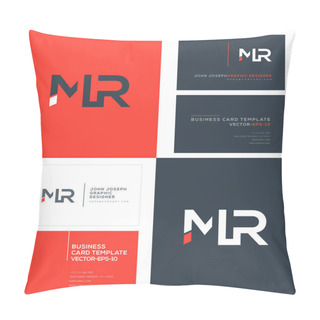 Personality  Logo Joint Mr For Business Card Template, Vector Pillow Covers