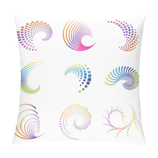 Personality  Design Wave Icons Pillow Covers