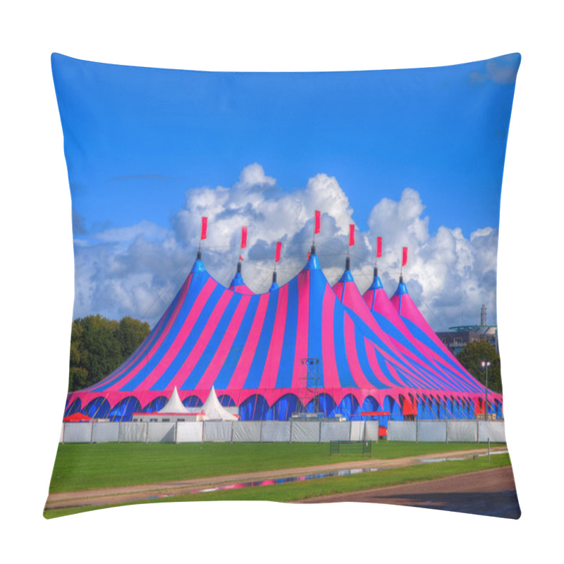 Personality  Big Top Circus Tent in Bright Colors pillow covers