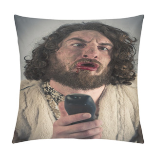 Personality  Caveman Television Remote Pillow Covers