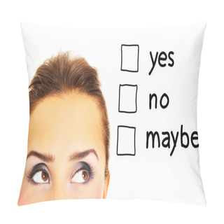 Personality  Yes, No, Maybe... Pillow Covers