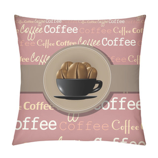 Personality  Coffee Themed Design Illustration Pillow Covers