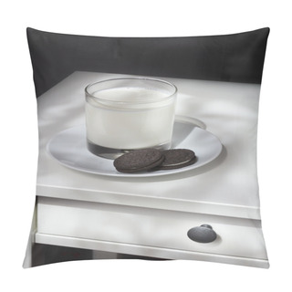Personality  Night Snack Cookies And Milk Pillow Covers