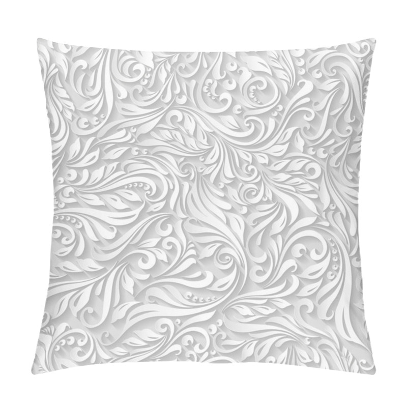 Personality  Seamless abstract white vine pattern pillow covers