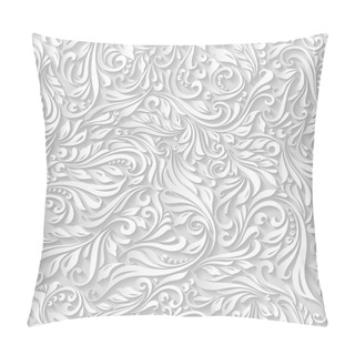 Personality  Seamless Abstract White Vine Pattern Pillow Covers