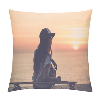 Personality  Skater Girl Pillow Covers