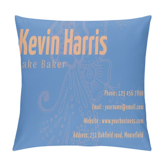 Personality  Promote Your Bakery, Ocean-inspired Design. The Octopus Motif Suggests Creativity In Baking; Ideal For Artisanal Branding. Pillow Covers