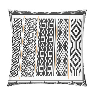 Personality  Set Of Ancient American Indian Patterns Pillow Covers