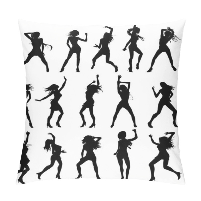 Personality  Beautiful women dancing silhouettes pillow covers