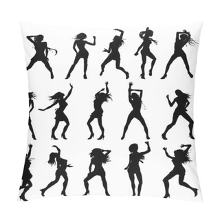 Personality  Beautiful Women Dancing Silhouettes Pillow Covers