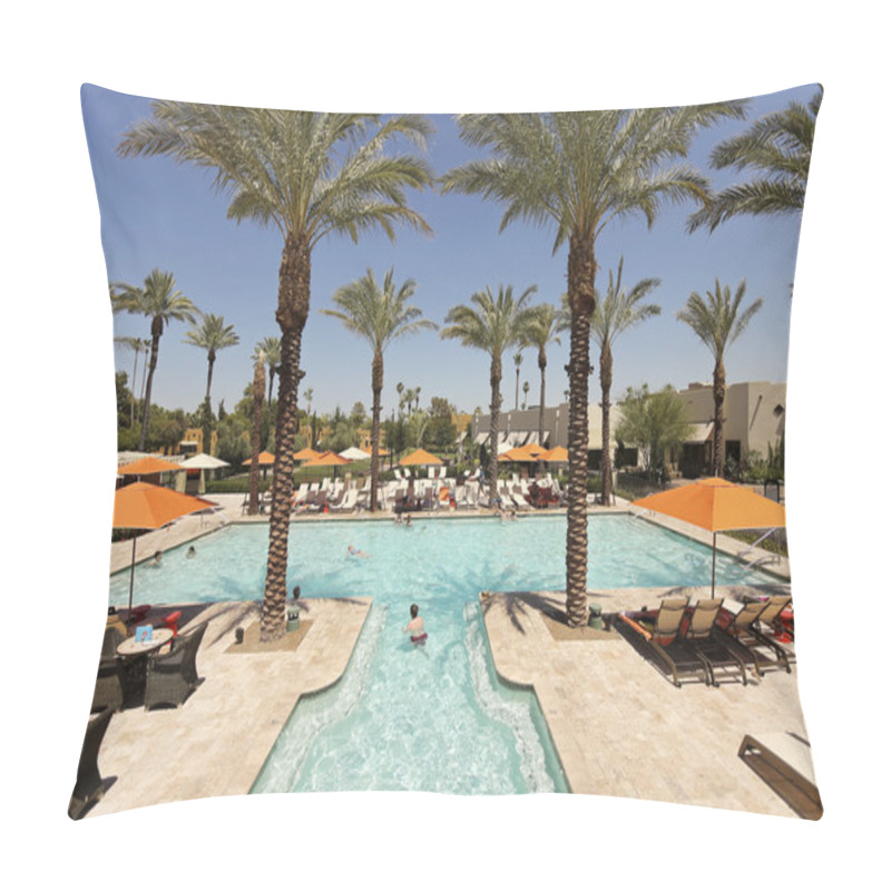 Personality  A Pool At The Wigwam, Litchfield Park, Arizona Pillow Covers