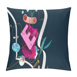 Personality  Abstract Colorful Composition Pillow Covers