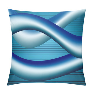 Personality  Blue Waves Pillow Covers