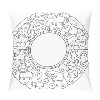 Personality  Chinese Zodiac Signs Pillow Covers