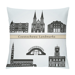 Personality  Czestochowa Landmarks And Monuments Pillow Covers