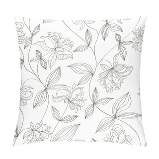 Personality  Seamless Flower Pattern Pillow Covers