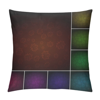 Personality  Dark Maple Seamless Pattern, Set Of Eight Colors Pillow Covers