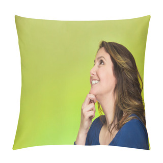 Personality  Thoughtful Happy Woman  Pillow Covers