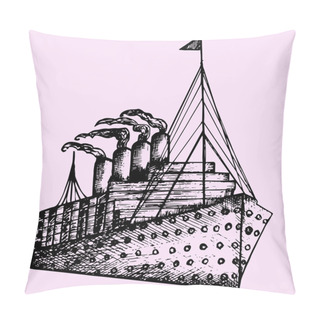 Personality  Ship, Steamboat, Steamship Pillow Covers