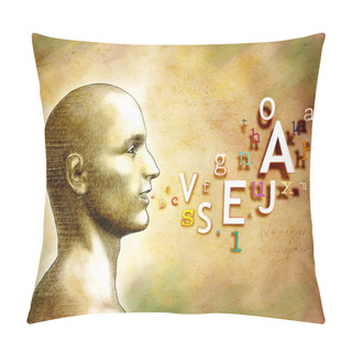 Personality  Speaking Head Pillow Covers