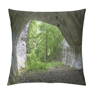 Personality  Portile Bihorului Cave In Apuseni Natural Park, Romania Pillow Covers