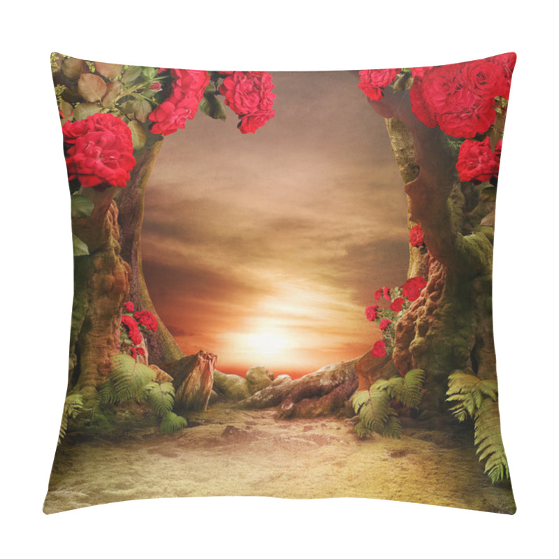 Personality  Romantic garden landscape pillow covers