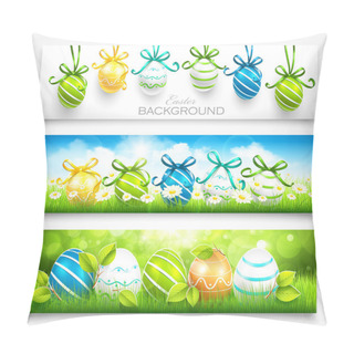Personality  Collection Of Easter Banners Pillow Covers