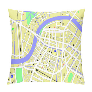 Personality  Streetmap Pillow Covers