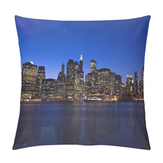 Personality  The New York City Skyline At Twilight Pillow Covers